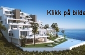 1715, Nerja - BELIGGENHET! Rett sørvendt - Moderne leiligheter på en utsiktstomt i Nerja. Ny marina med 500 båtplasser under utvikling i området. Penthouse med stor  takterrasse